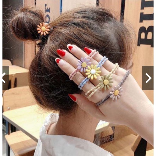 Dây Thun Cột Tóc Nữ Hoa Cúc-hot cực Đẹp