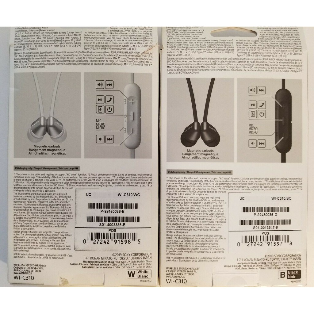 Tai nghe bluetooth không dây Sony WI C310