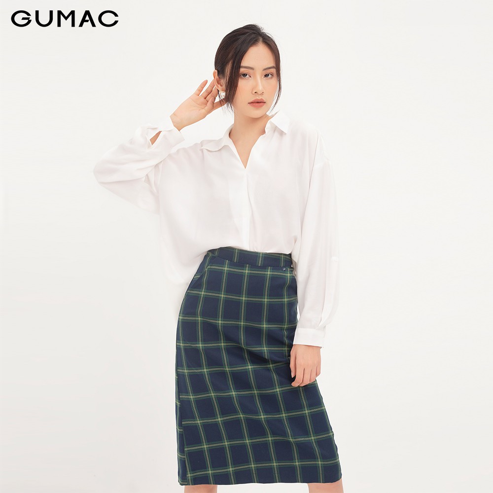 [Mã FASHION10KP giảm 10K đơn 50K] Chân Váy nữ caro cơ bản GUMAC đủ size, đồ công sở thanh lịch VA12133 | BigBuy360 - bigbuy360.vn