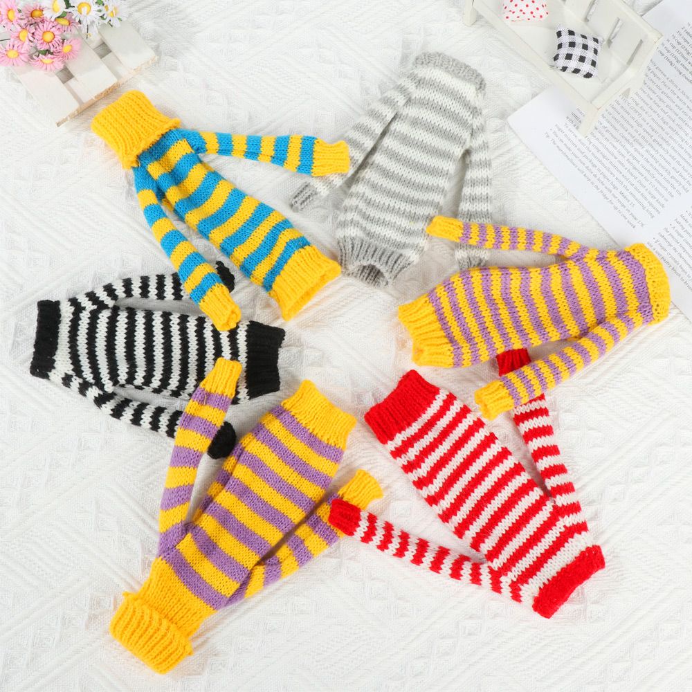 Đầm len nhiều màu sắc mini thời trang dành cho búp bê