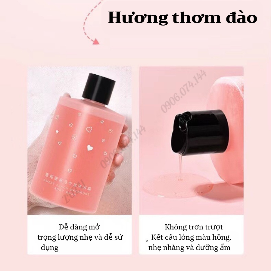 [ST01] CAO CẤP Sữa Tắm Tạo Bọt Trắng Da Tinh Chất Đào Siêu Thơm Sữa Tắm Bồn Trẻ Hoá Da Dưỡng Ẩm