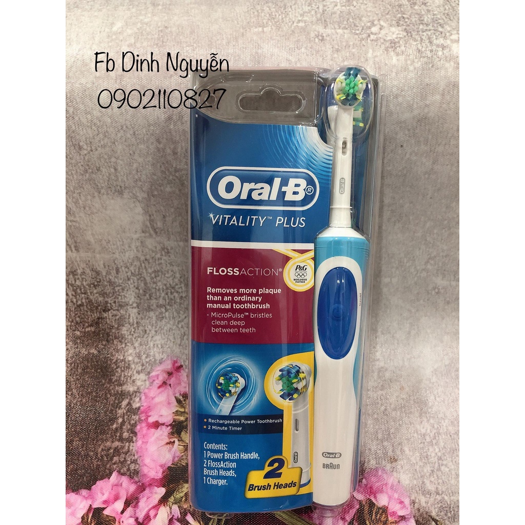 Bàn Chải Đánh Răng Điện Oral B Vitality Precision/ Floss/Cross