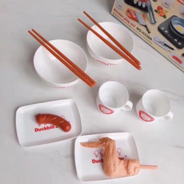 Đồ chơi kĩ năng - Bộ đồ chơi nhà bếp nấu ăn 36 chi tiết dùng pin cho bé gái