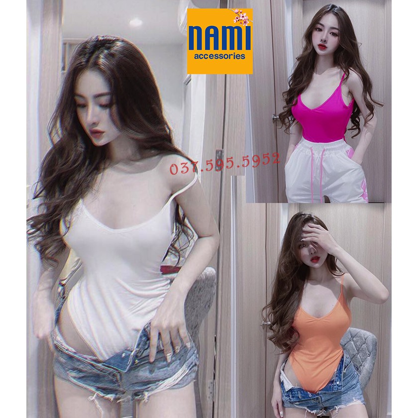 BODYSUIT HAI DÂY CỔ TIM SIÊU SEXY - QANU012