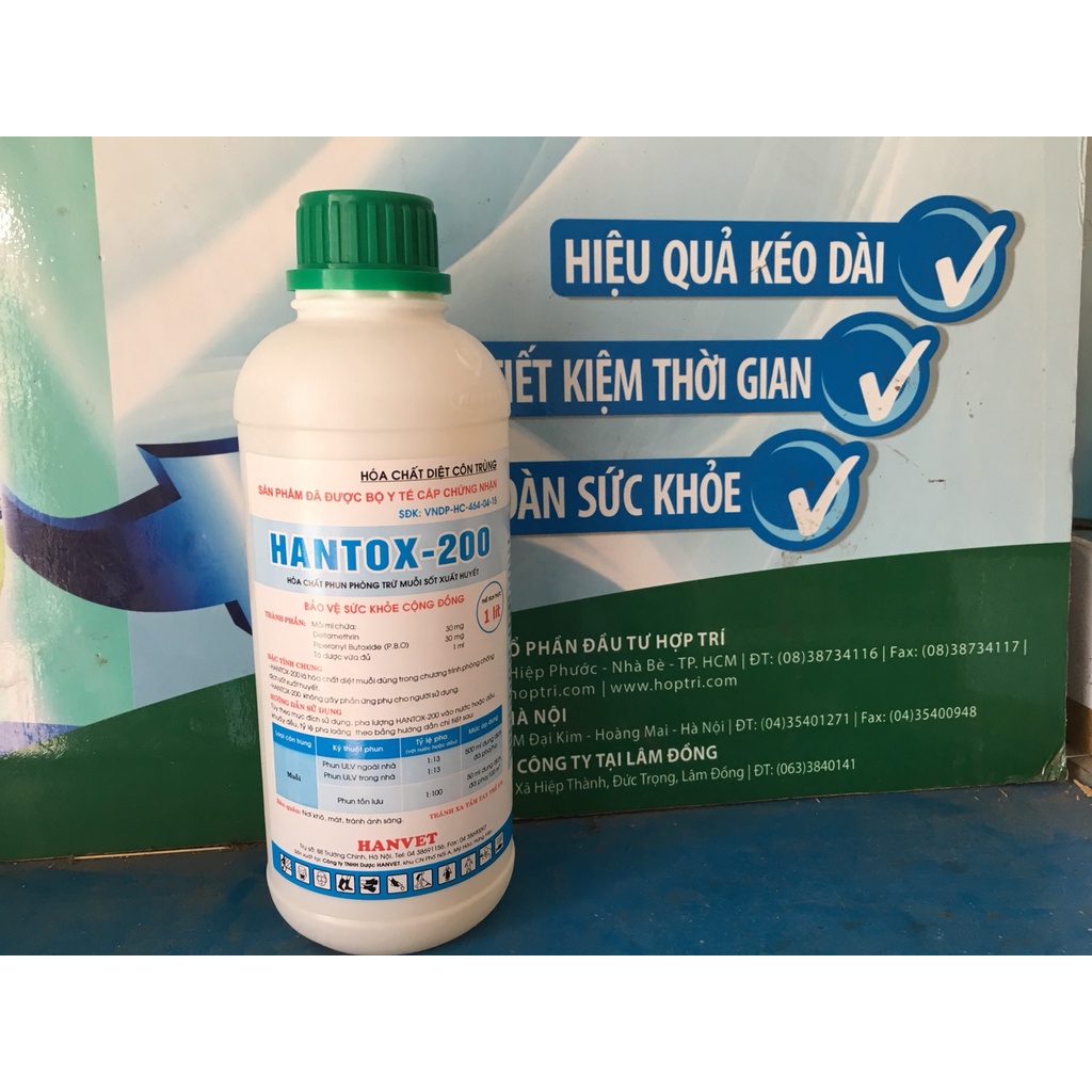 Thuốc diệt muỗi hantox, diệt côn trùng hiệu quả cao, trị bọ chó, bọ mèo nhanh.