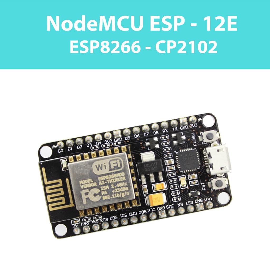 Kit RF Thu Phát Wifi ESP8266 NodeMCU Lua – ESP8266 ESP-12E ( IC nạp CP2102)