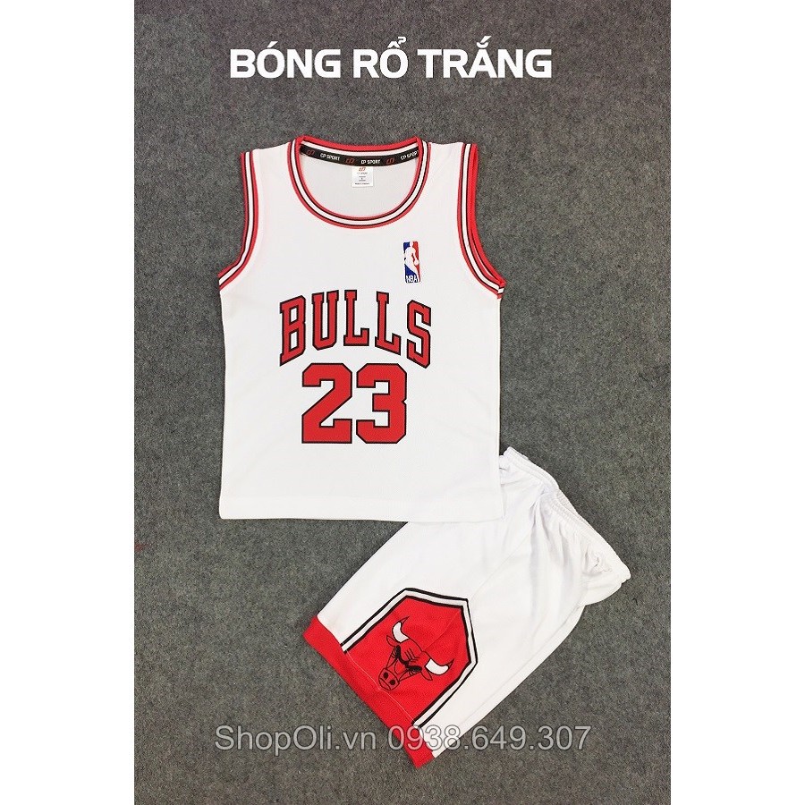 Áo bóng rổ trẻ em Bulls số 23 đẹp