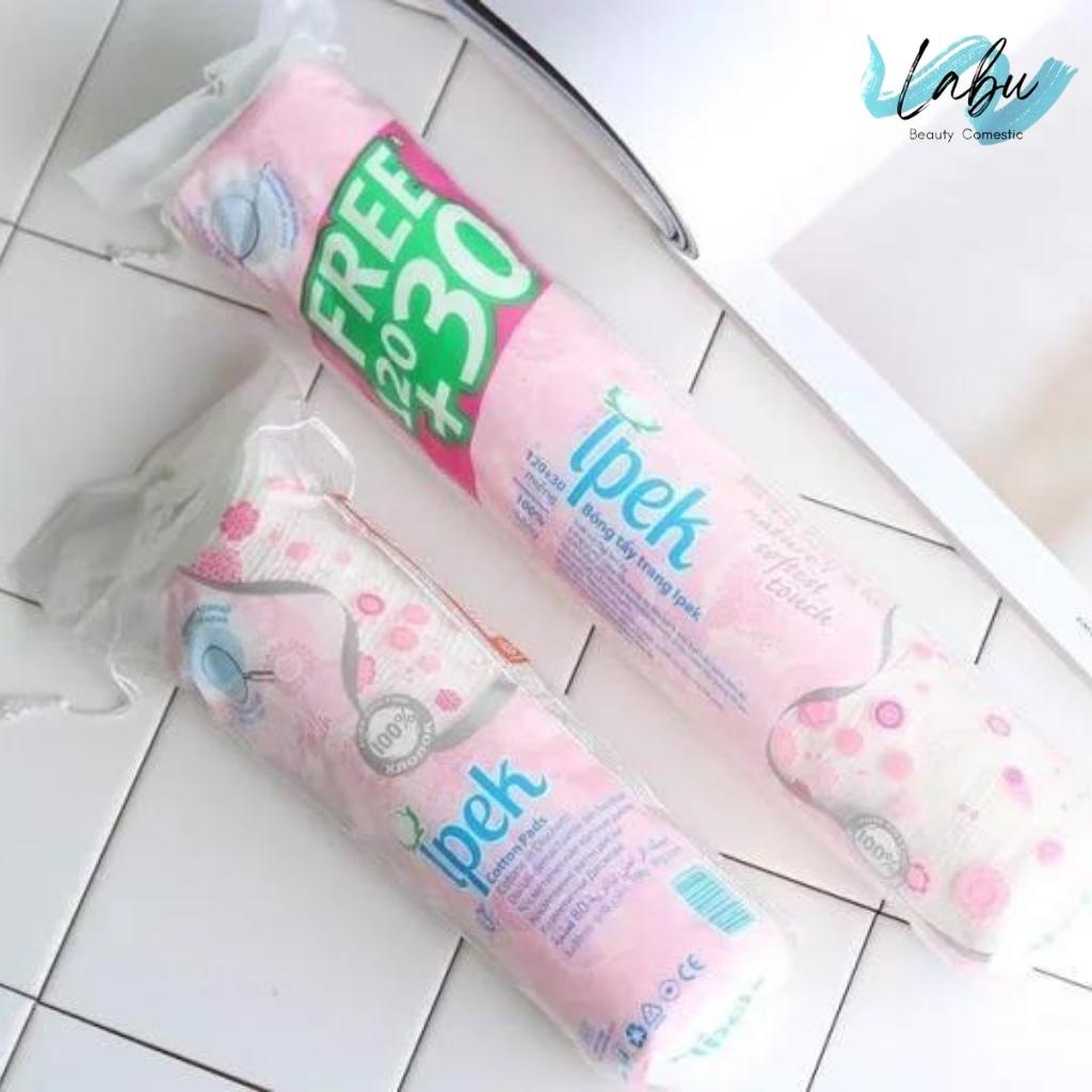 Bông Tẩy Trang Ipek 150 Miếng Thổ Nhĩ Kỳ, Bông Tẩy Trang Cotton Pads Ipek, Labu Beauty