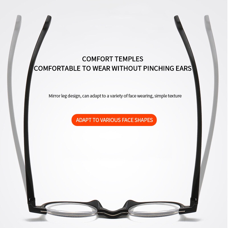 Kính Đọc Sách Gọng Tròn HD Thoải Mái Thời Trang Cho Nam Và Nữ