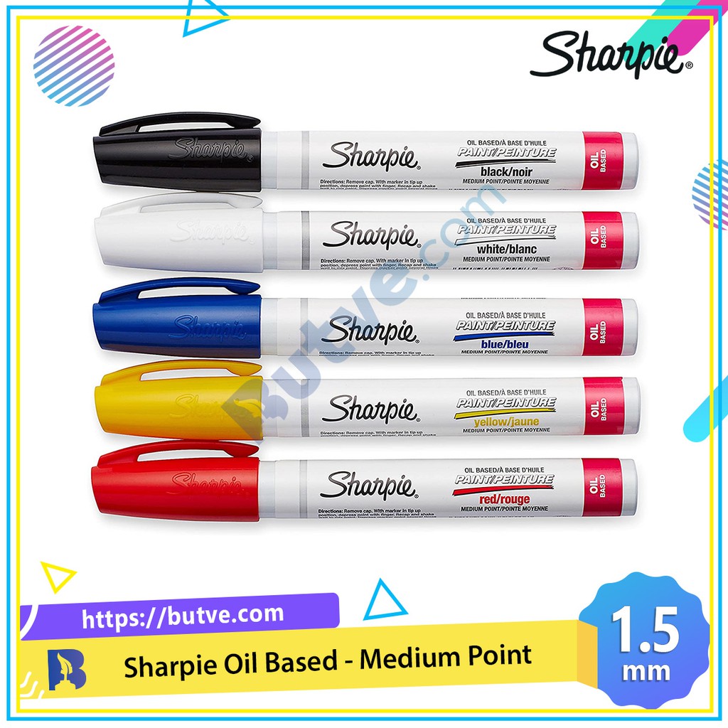 Bút sơn nước vẽ đa chất liệu Sharpie Water Based Medium 1.5mm (Cây lẻ)