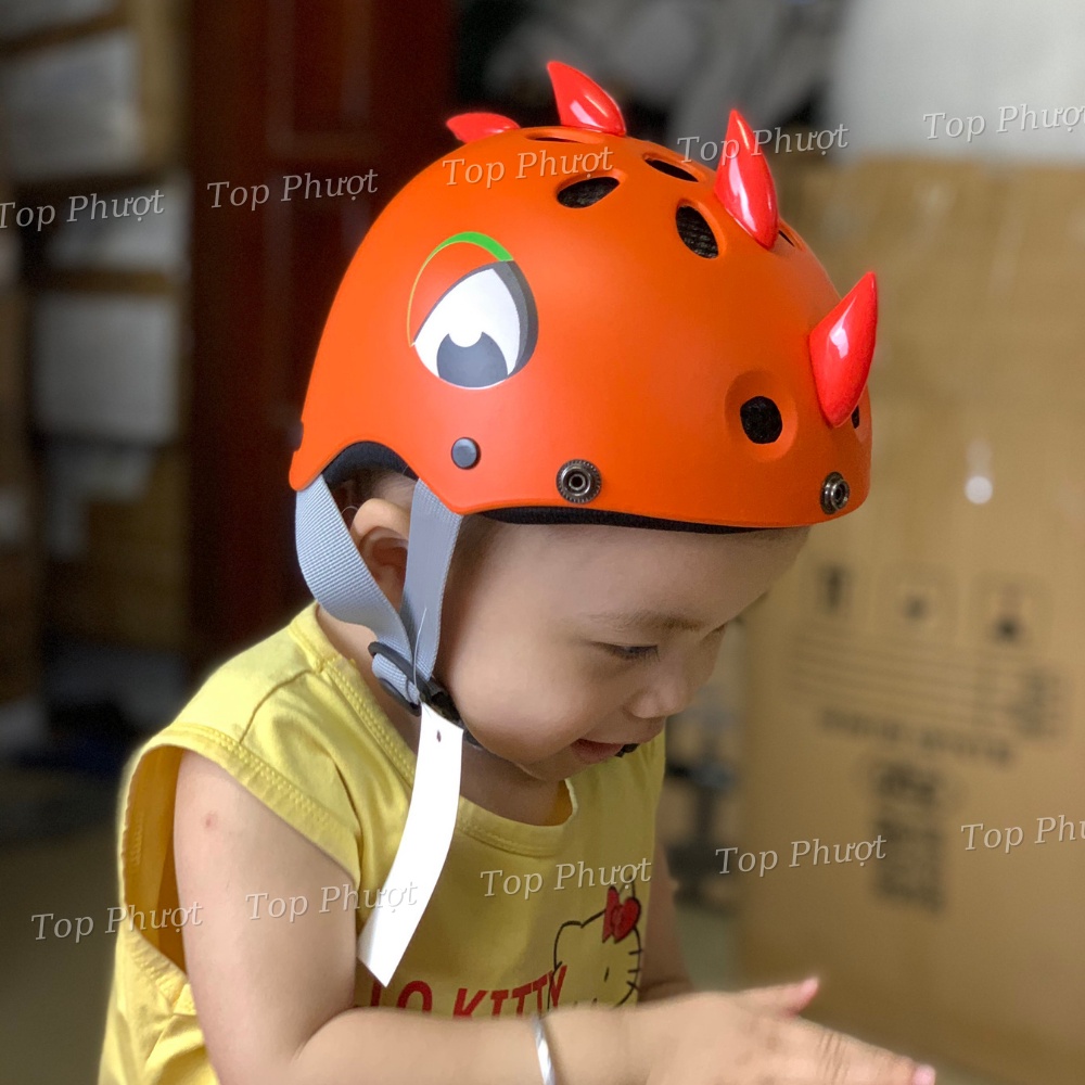 Mũ bảo hiểm trẻ em khủng long siêu nhẹ cho bé từ 1 - 8 tuổi Xpro