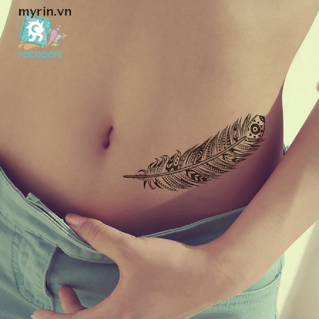 Hình xăm dán tạm thời họa tiết Mandala chống thấm nước cho nữ