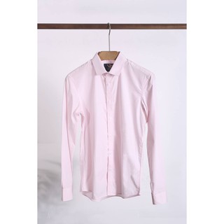 Sơ Mi Nam Dài Tay Công Sở VENISCE -Màu Hồng Phấn, Form Slim Fit, Vải Cotton Pha Sợi .