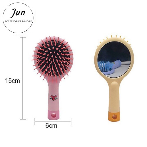 Sỉ lẻ Lược gương - Lược mini bỏ túi chống rụng tóc, chải tóc xoăn, massage đầu dành cho nữ