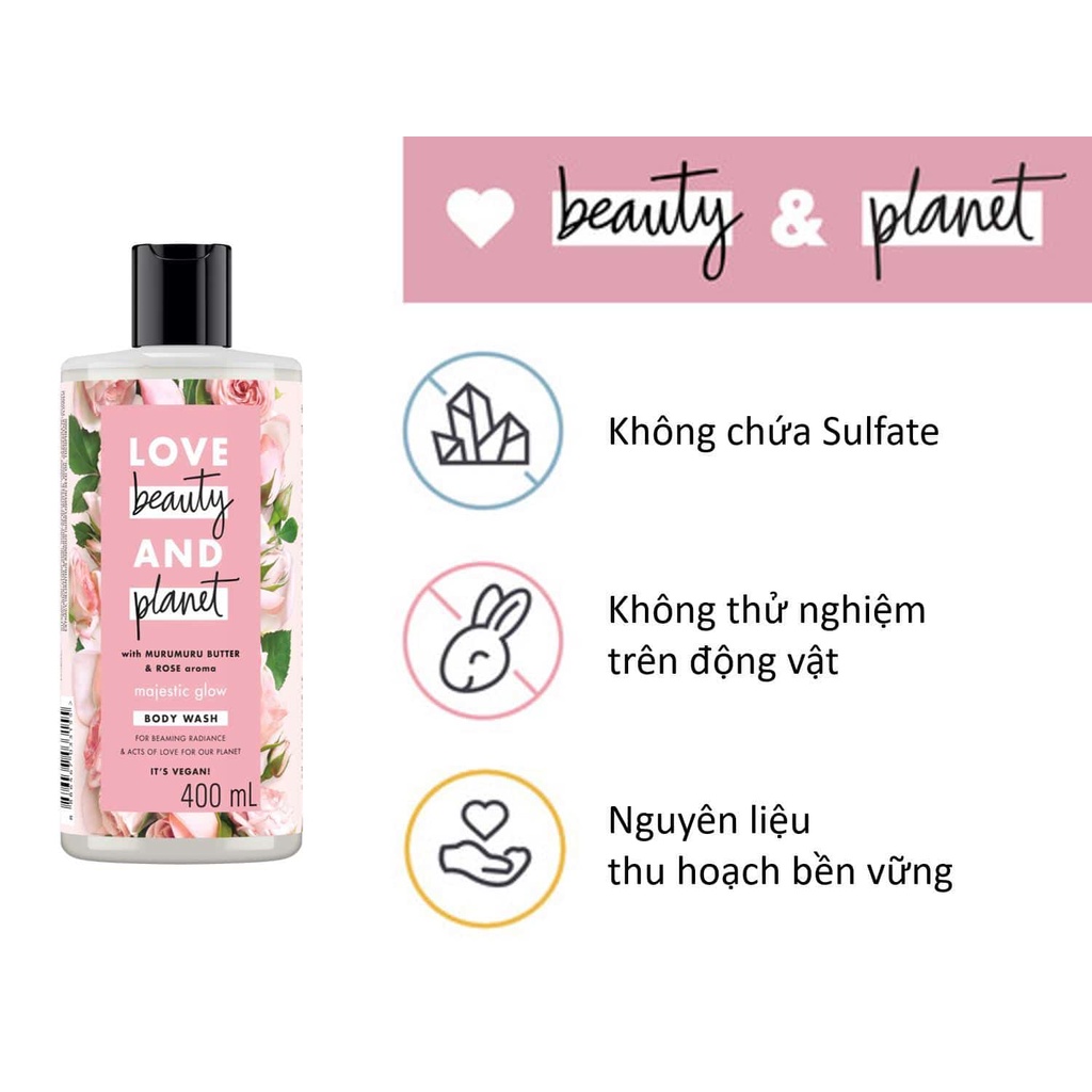 Sữa Tắm Love Beauty And Planet Body Wash Chiết Xuất Từ Thiên Nhiên