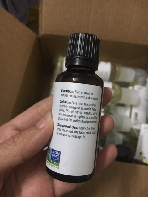 Tinh dầu nụ hoa tầm xuân NOW Foods Solutions Rose Hip Seed Oil -30 ml Expired 05/21 | BigBuy360 - bigbuy360.vn