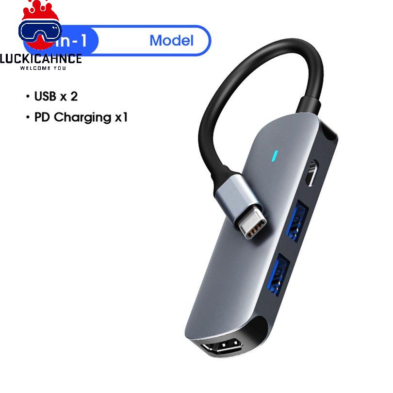 Bộ chia cổng sạc và truyền dữ liệu Baseus 5 trong 1 uSB C HUB Type C sang nhiều cổng uSB 3.0 Type C cho Macbook ProAir Huawei Xiaomi Samsung Notebook