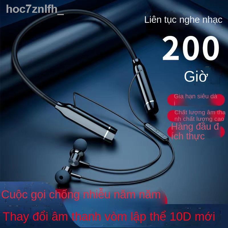 (Mới về)Tai nghe bluetooth không dây thể thao hai tai treo cổ chế độ chờ siêu lâu Apple vivo Huawei Xiaomi OPPO Android