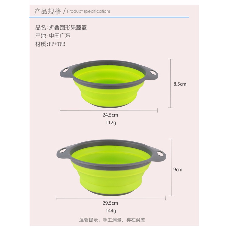Rổ đựng rau củ quả tiện lợi có thể gấp gọn