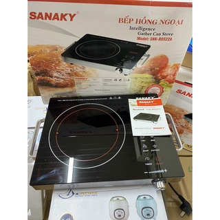 Bếp hồng ngoại đơn Sanaky cảm ứng không kén nồi mặt kính chịu nhiệt siêu bền SNK BD22A/2021A