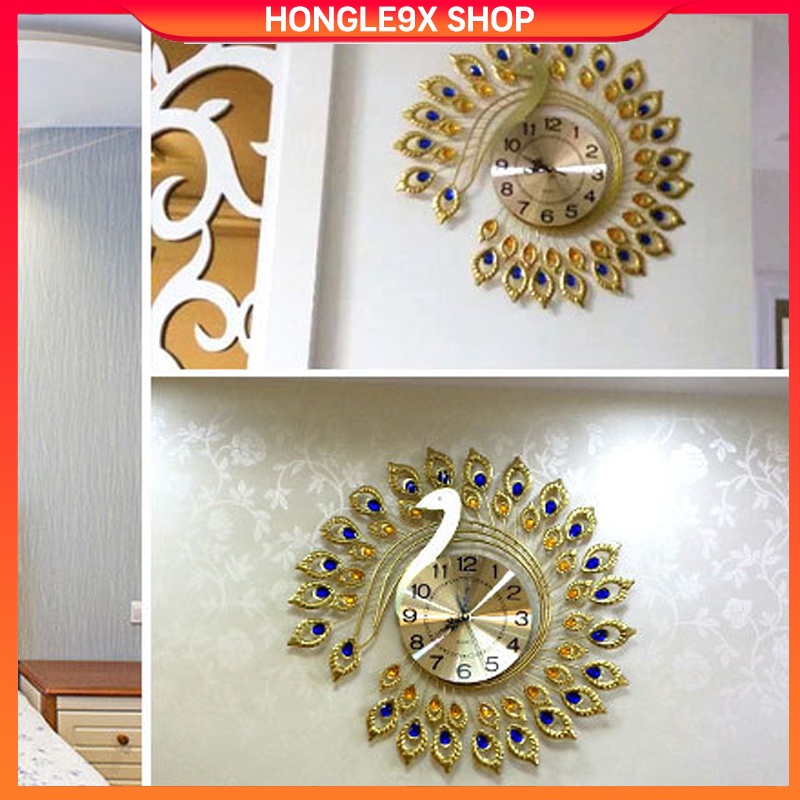 Đồng hồ treo tường chịm công trang trí DHC06   Kim trôi