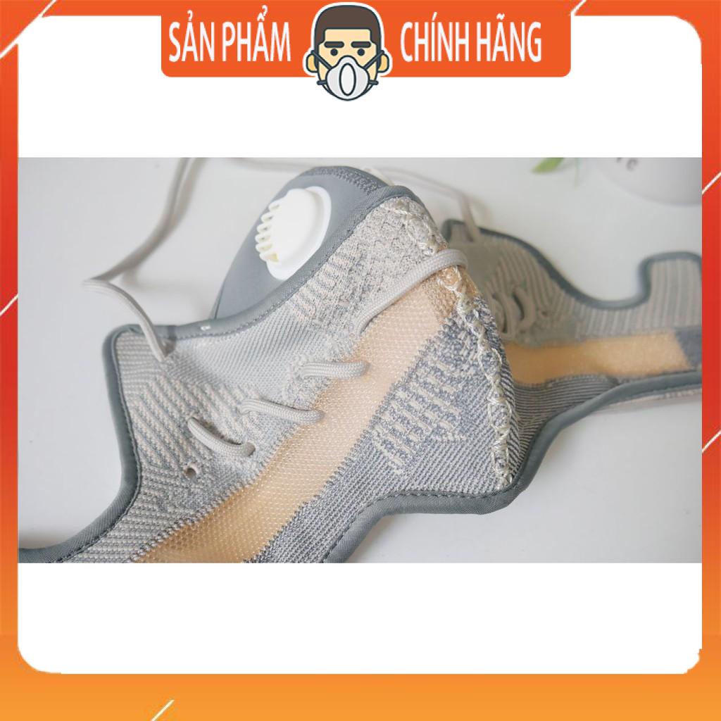Khẩu Trang Giày Yezzy Xám Vàng phong cách chống bụi thời trang cao cấp