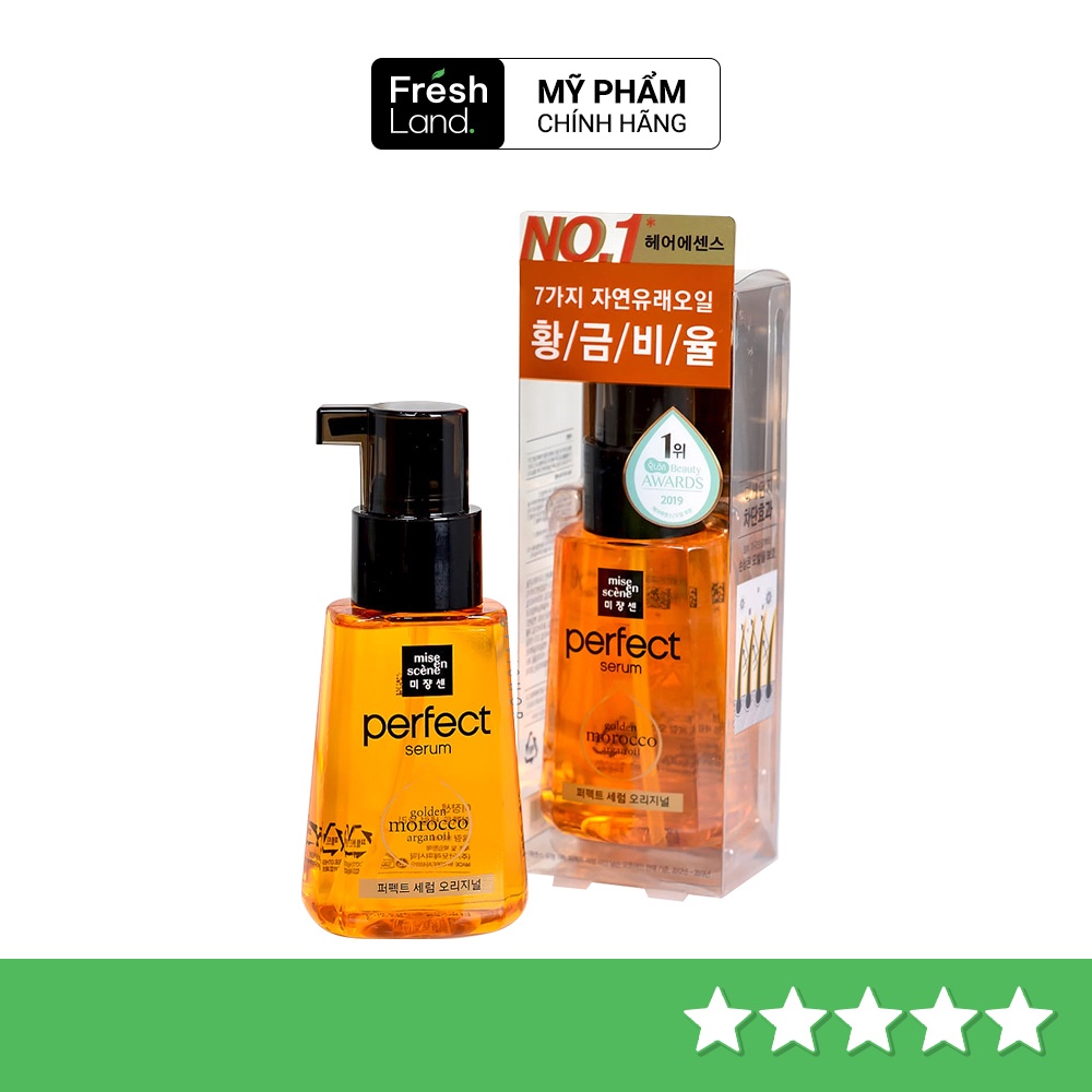 Tinh dầu dưỡng tóc Mise En Scene Perfect Serum Golden Morocco Argan Oil 80ml