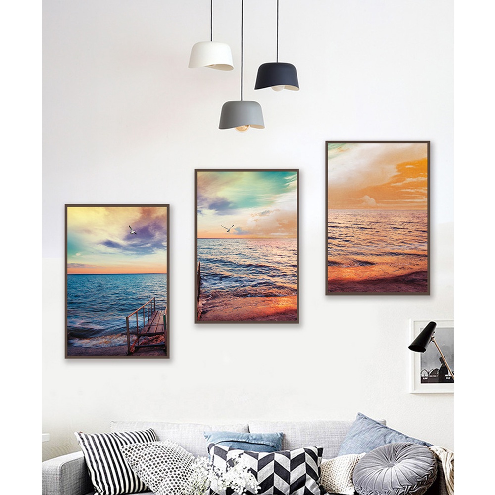 In hình ép gỗ Laminate TRANH PHONG CẢNH - Mẫu 65 (3 HCN 3x20x30, 3x30x40, 3x40x60). In ảnh theo yêu cầu