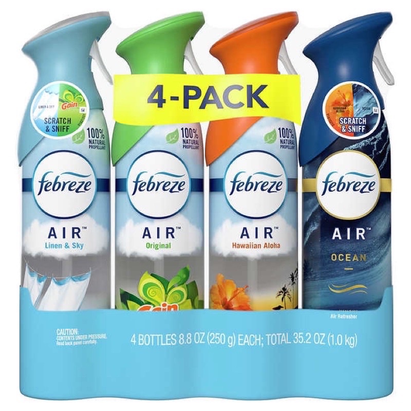 xịt thơm phòng Mỹ Febreze set 4 chai Mỹ
