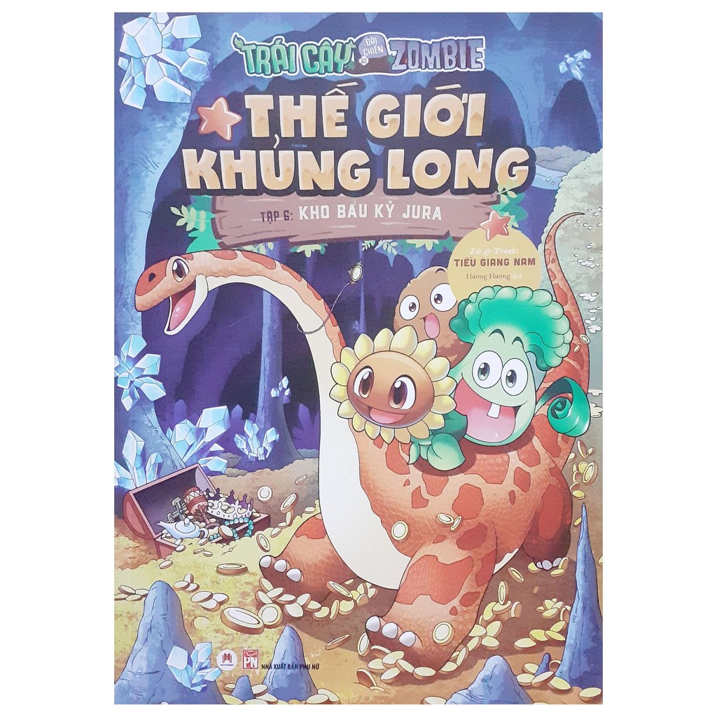 Sách -  Trái cây đại chiến Zombie-Thế giới khủng long tập 6: Kho báu kỷ Jura