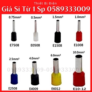 Đầu cốt pin rỗng / cos kim rỗng / đầu cosse dây điện từ 0.5mm2 -16mm2