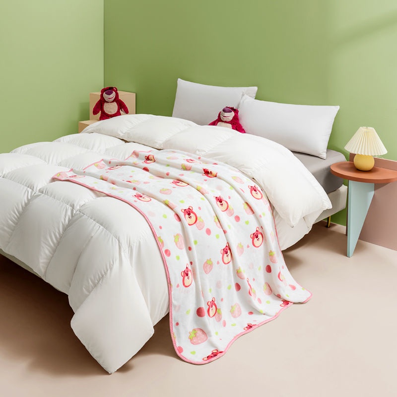 Chăn Flannel Mềm Mại Họa Tiết Chuột Mickey Hoạt Hình Dành Cho Trẻ Em