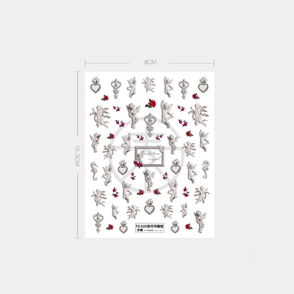 MOCHO Miếng Dán Trang Trí Móng Tay 5D Siêu Mỏng DIY