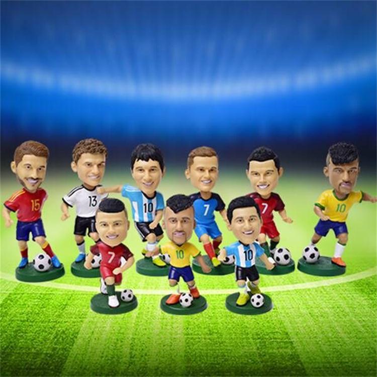 Đồ trang trí Búp Bê Cầu Thủ Bóng Đá 18cm C-Ronaldo Neymar