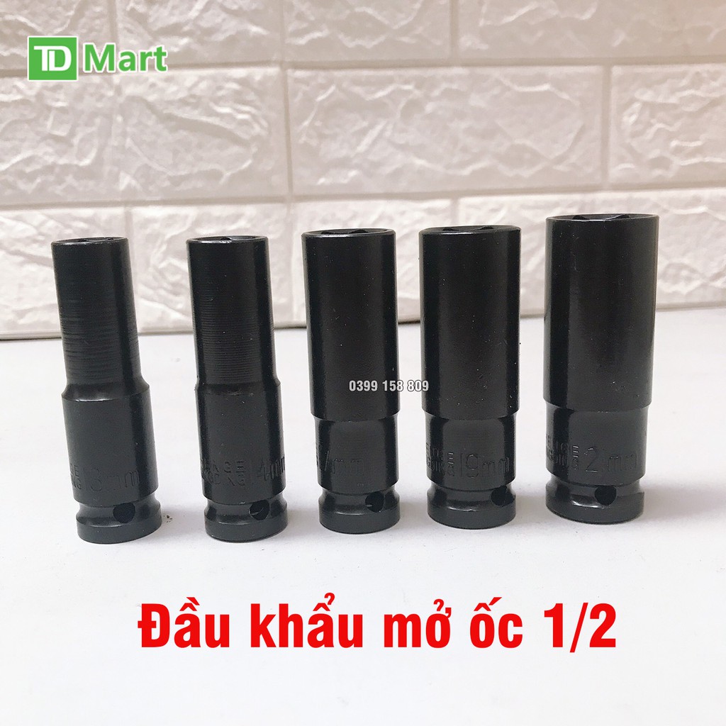 Bộ khẩu, Bộ tuýp Lục Giác mở ốc cho máy bulong 1/2 loại dài