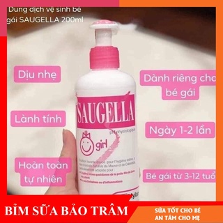 Dung dịch vệ sinh saugella cho bé gái từ 3 - 12 tuổi của pháp - ảnh sản phẩm 1