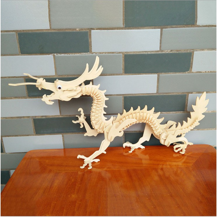 FREESHIP 99K TOÀN QUỐC_Đồ chơi lắp ráp gỗ 3D Mô hình Rồng Dragon