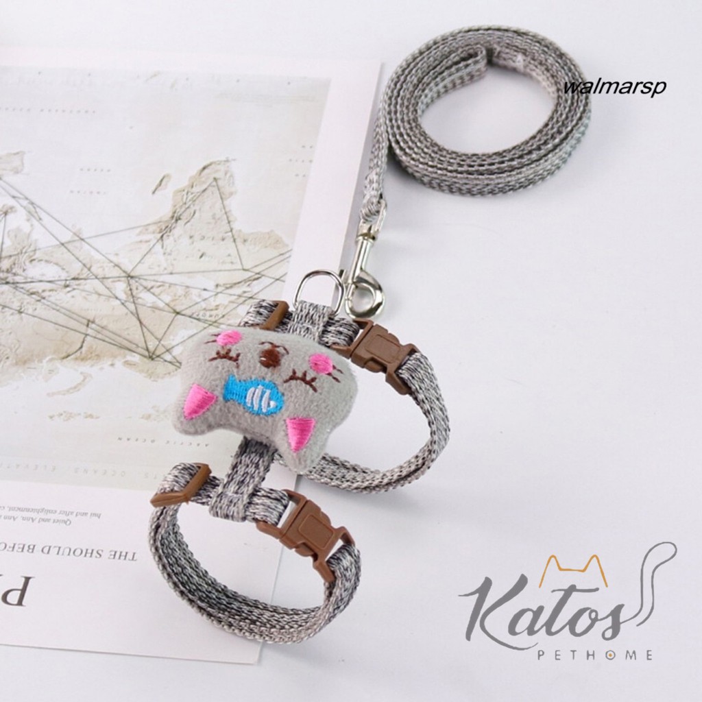 Dây dắt yếm hình thú bông siêu cute cho chó mèo