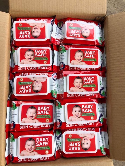 10 gói khăn ướt 80g Baby Safe Có hương và không hương