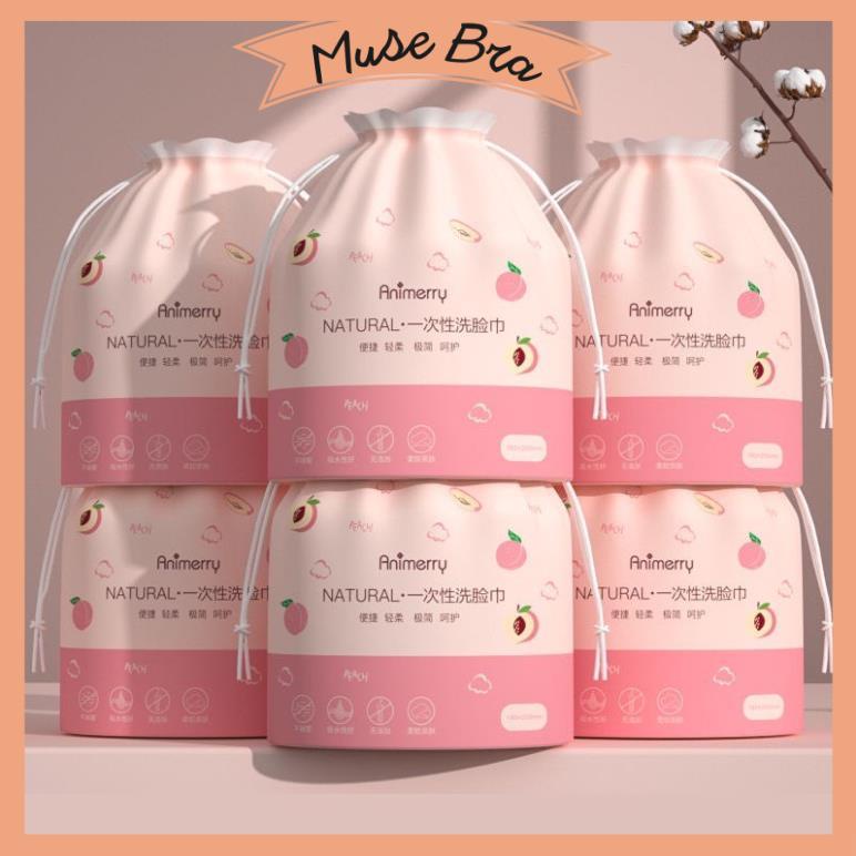 Khăn Lau Mặt Khô Dùng 1 Lần 100% Bông Tự Nhiên - Cuộn Khăn Lau Mặt Đa Năng Tẩy Trang