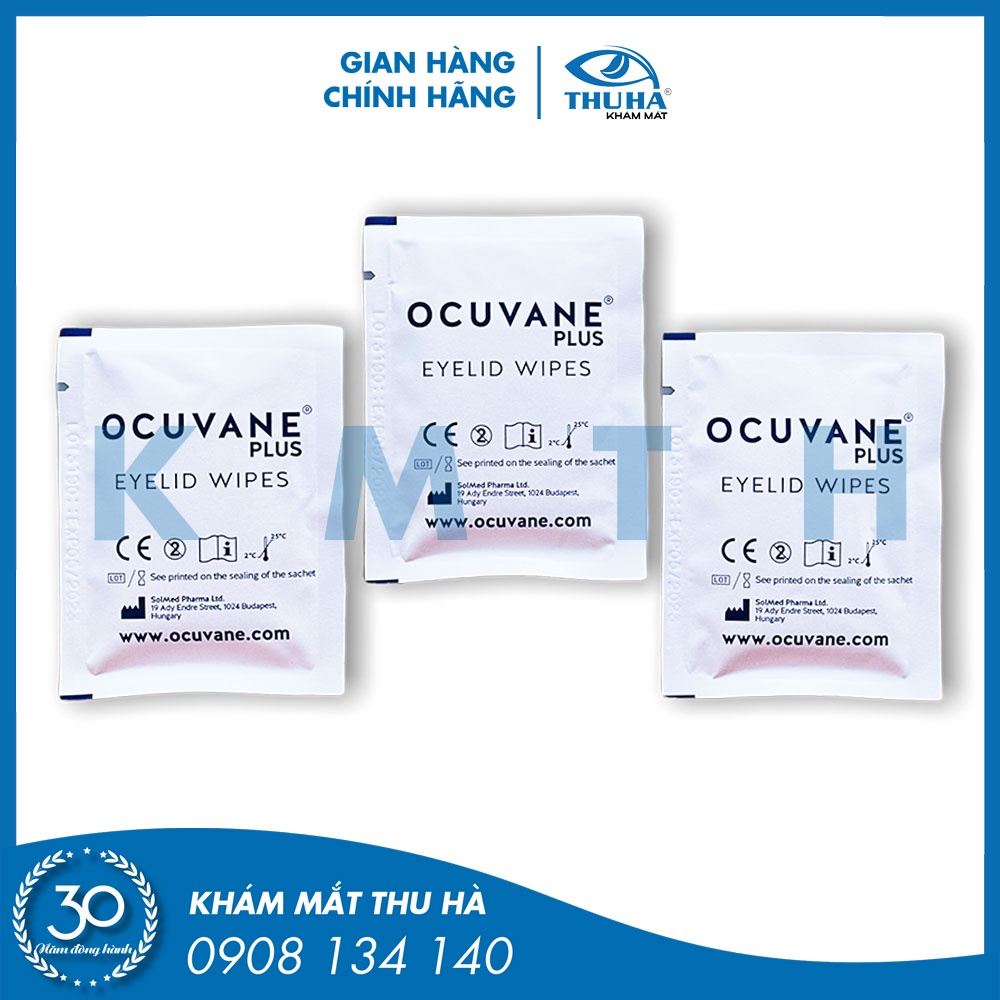 Miếng gạc lau mi mắt OCUVANE PLUS - Hungary