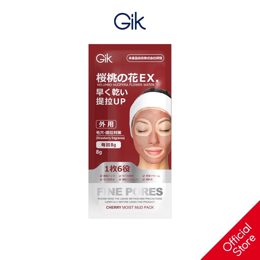 Mặt Nạ Đất Sét Chiết Xuất Hoa Anh Đào Gik Cherry Moist Mud Pack 8g