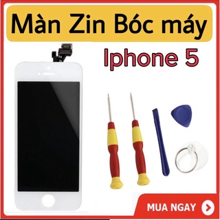 MÀN HÌNH iphone 5 zin bóc máy,tặng cường lực,tặng bộ tua vít