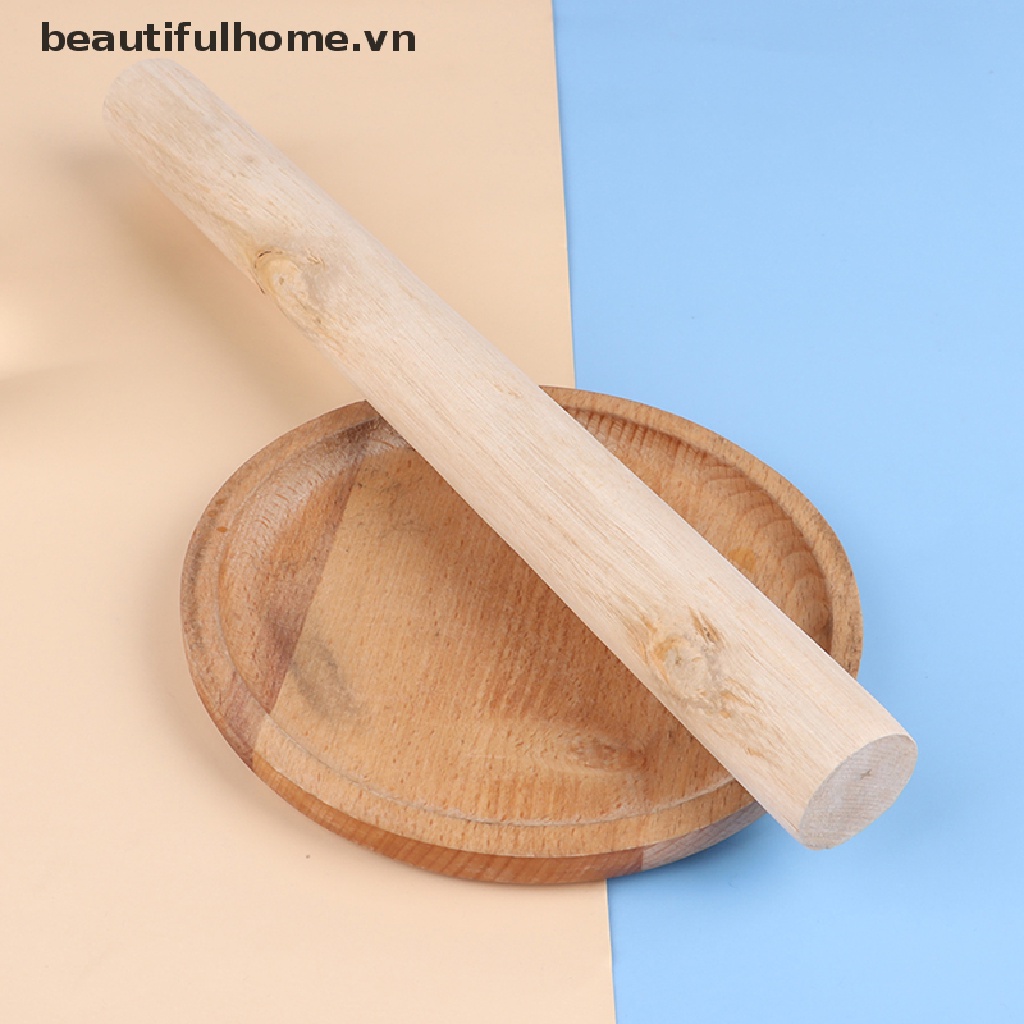Cây Lăn Bột Bằng Gỗ Cỡ Lớn Kiểu Cổ Điển Tiện Dụng