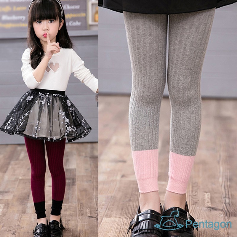 Quần Legging Dệt Kim Thoải Mái Hợp Thời Trang Cho Bé Gái