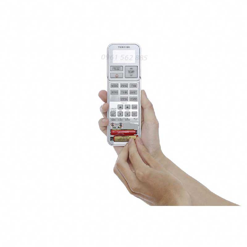 Remote Điều Khiển  Máy Lạnh TOSHIBA RAS-XXX KCV-V  (3 Nút Nắp Trượt)_Bảo Hành Đổi Mới