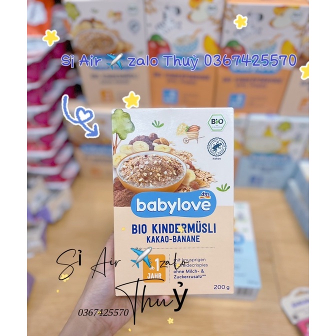 (Hàng air đủ bill date 4/2023) Bột ăn dặm hữu cơ Babylove