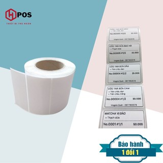 [RẺ VÔ ĐỊCH] Giấy in tem trà sữa, trà chanh khổ 50x30
