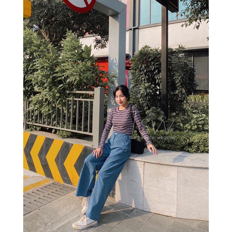 Quần culottes jeans mềm
