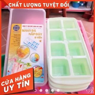 1 KHAY ĐÁ CÓ NẮP việt nhật 【Free Ship】chống mùi hôi trong tủ lạnh【Gia Dụng Giá Siêu Rẻ】
